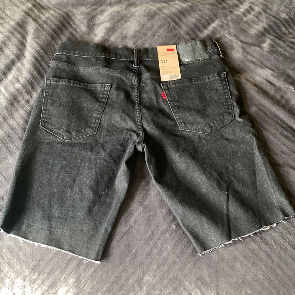 levi’s stretch slim cut off shorts NEW
